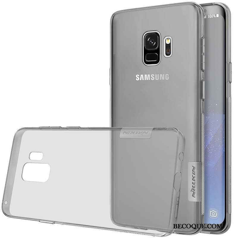 Samsung Galaxy S9 Coque Transparent Fluide Doux Or Tout Compris Incassable Protection