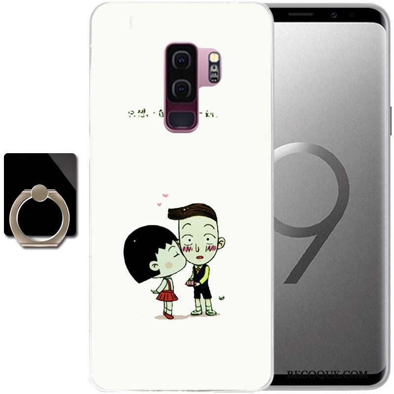 Samsung Galaxy S9 Coque Étui De Téléphone Bleu Clair Protection Peinture