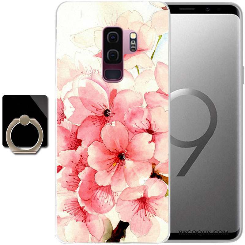 Samsung Galaxy S9 Coque Étui De Téléphone Bleu Clair Protection Peinture