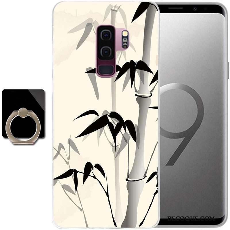 Samsung Galaxy S9 Coque Étui De Téléphone Bleu Clair Protection Peinture