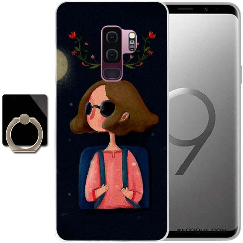 Samsung Galaxy S9 Coque Étui De Téléphone Bleu Clair Protection Peinture