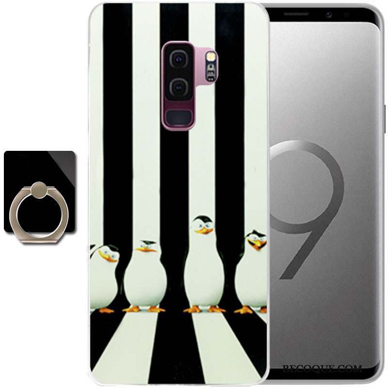 Samsung Galaxy S9 Coque Étui De Téléphone Bleu Clair Protection Peinture