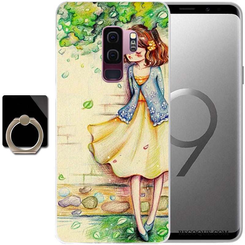 Samsung Galaxy S9 Coque Étui De Téléphone Bleu Clair Protection Peinture