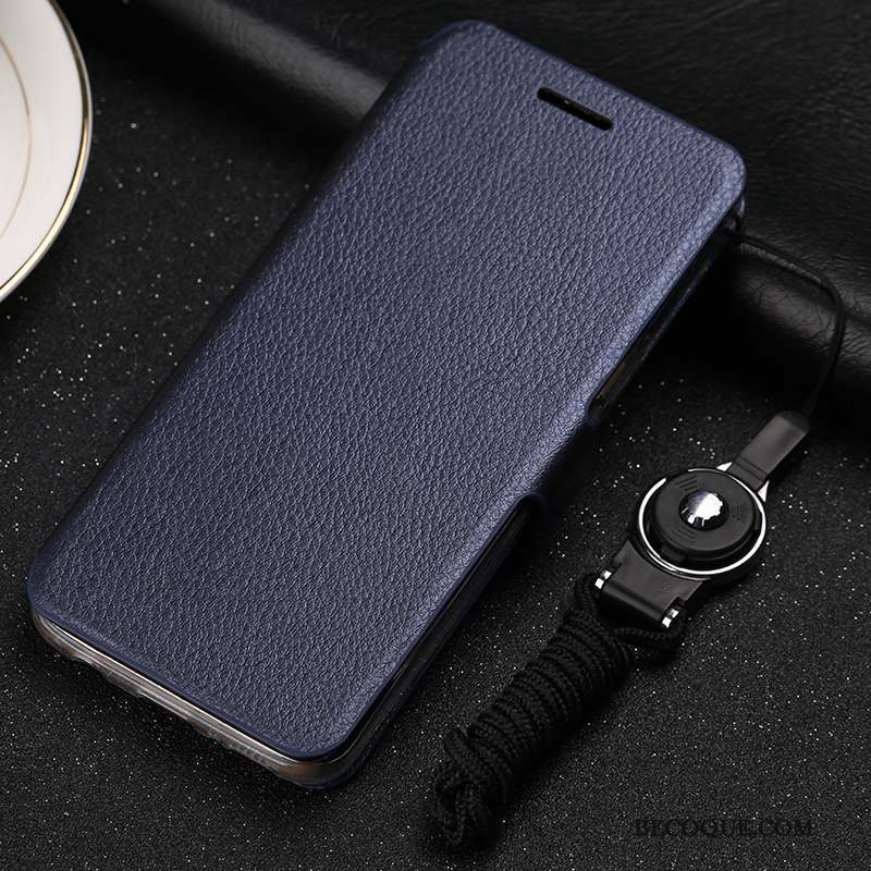 Samsung Galaxy S9 Coque Étui Housse Incassable Bleu Fluide Doux Silicone