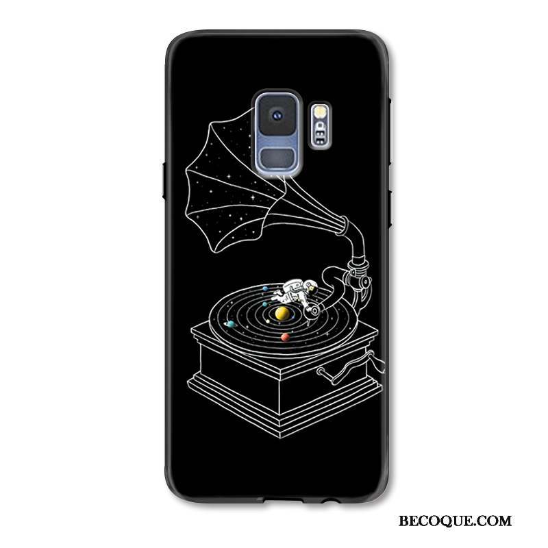 Samsung Galaxy S9 Créatif Incassable Gaufrage Étui Coque De Téléphone Noir