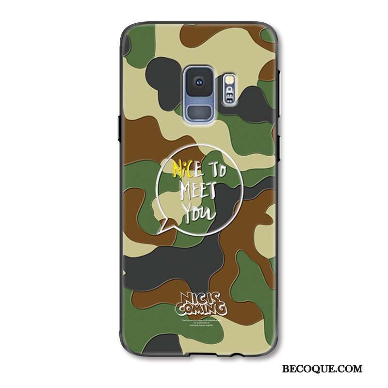 Samsung Galaxy S9+ Créatif Vert Coque De Téléphone Protection Tendance Incassable