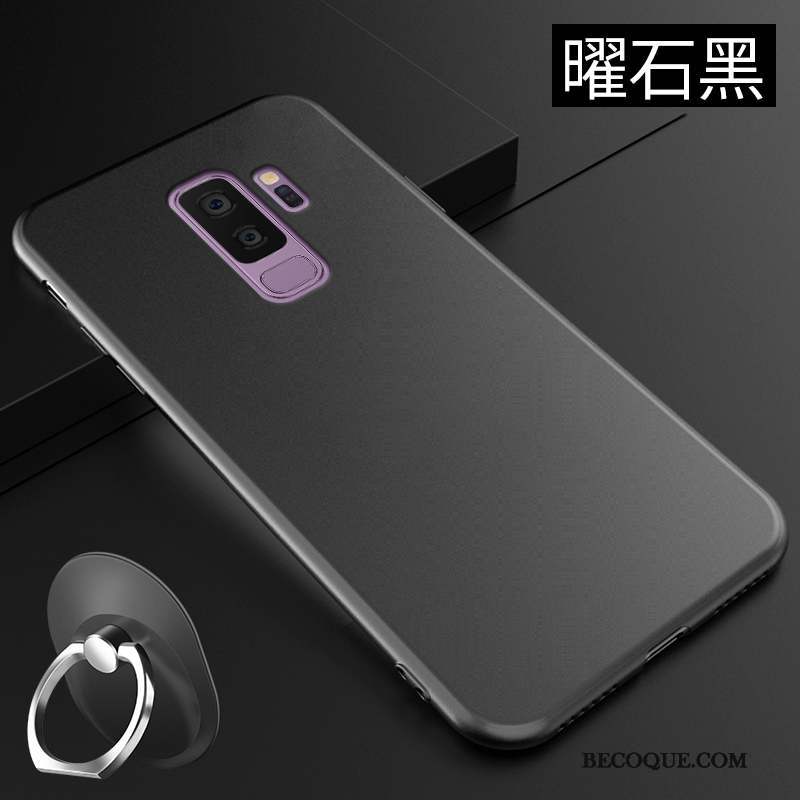 Samsung Galaxy S9+ Délavé En Daim Incassable Étui Coque De Téléphone Fluide Doux Tout Compris