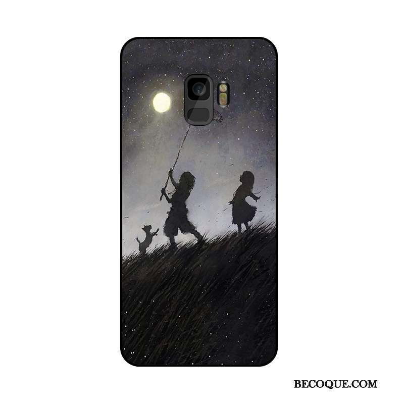 Samsung Galaxy S9+ Gaufrage Coque De Téléphone Tendance Ornements Suspendus Charmant Étui