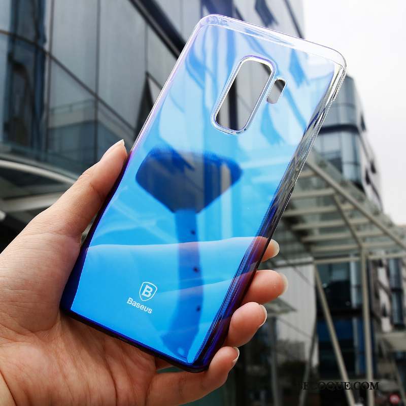 Samsung Galaxy S9 Incassable Coque De Téléphone Étui Bleu Tendance Très Mince