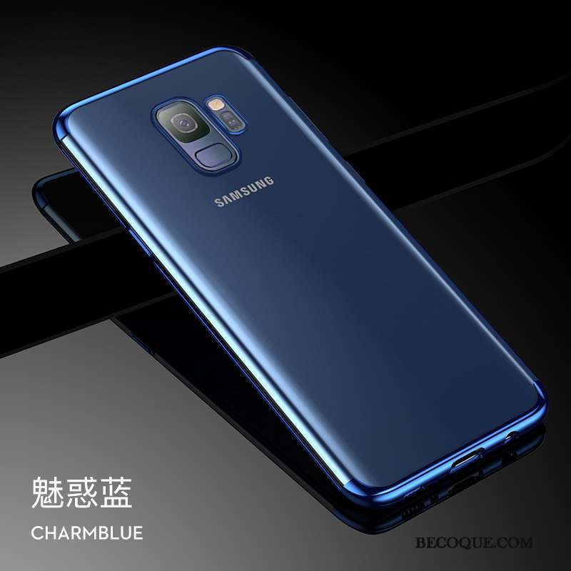 Samsung Galaxy S9 Or Coque De Téléphone Créatif Transparent Tendance Personnalité