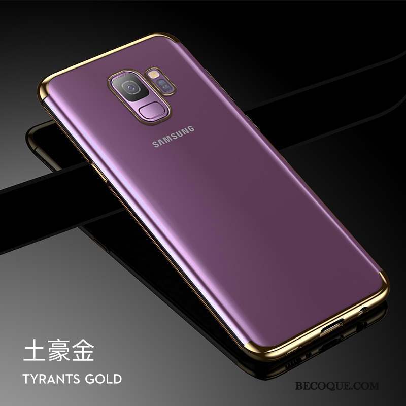 Samsung Galaxy S9 Or Coque De Téléphone Créatif Transparent Tendance Personnalité