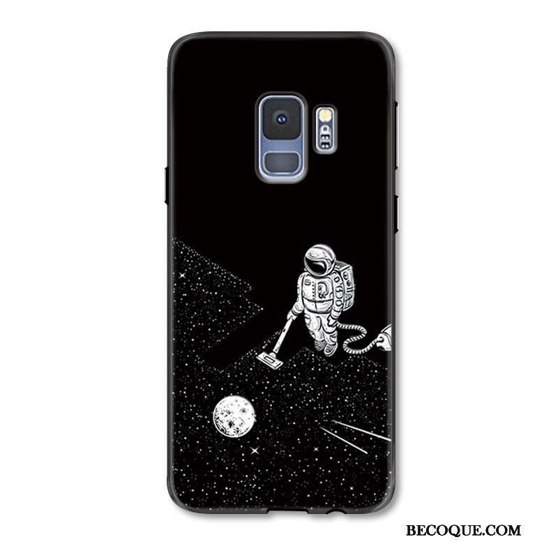 Samsung Galaxy S9+ Ornements Suspendus Coque De Téléphone Simple Gaufrage Créatif Étui