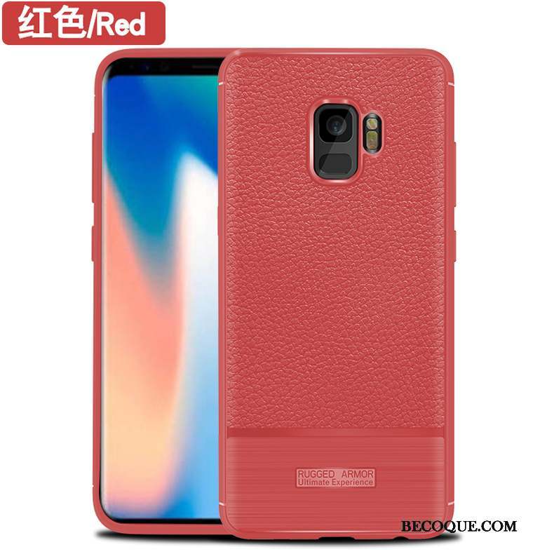 Samsung Galaxy S9+ Protection Étui Business Incassable Coque De Téléphone Bleu