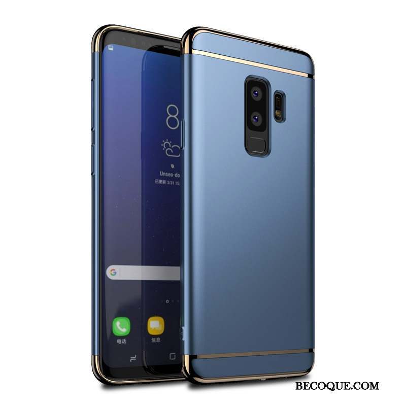 Samsung Galaxy S9 Protection Étui Délavé En Daim Coque Bleu Tout Compris