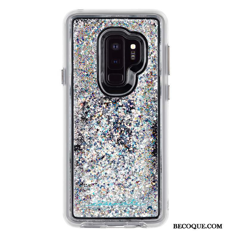 Samsung Galaxy S9 Quicksand Rose Incassable Liquide Étui Coque De Téléphone