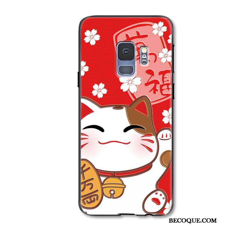 Samsung Galaxy S9+ Richesse Tout Compris Rouge Coque De Téléphone Étui Dessin Animé