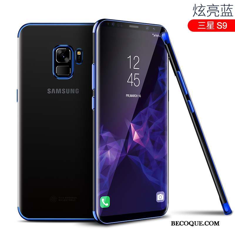 Samsung Galaxy S9 Silicone Violet Coque De Téléphone Protection Étui Simple