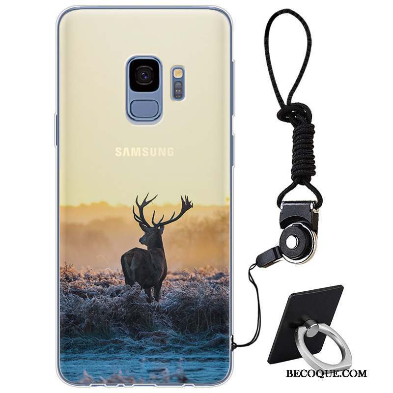 Samsung Galaxy S9 Simple Élégant Marque De Tendance Personnalité Protection Coque De Téléphone
