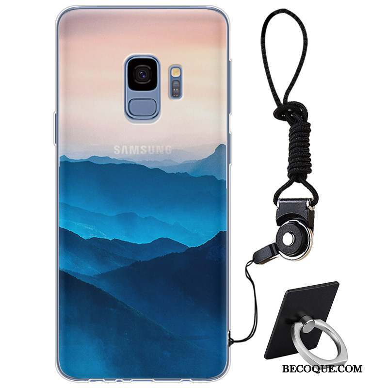 Samsung Galaxy S9 Simple Élégant Marque De Tendance Personnalité Protection Coque De Téléphone