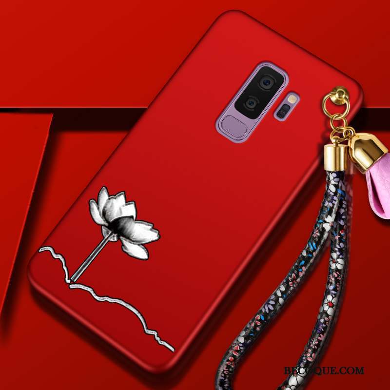 Samsung Galaxy S9+ Tendance Fleur Silicone Tout Compris Coque De Téléphone Incassable