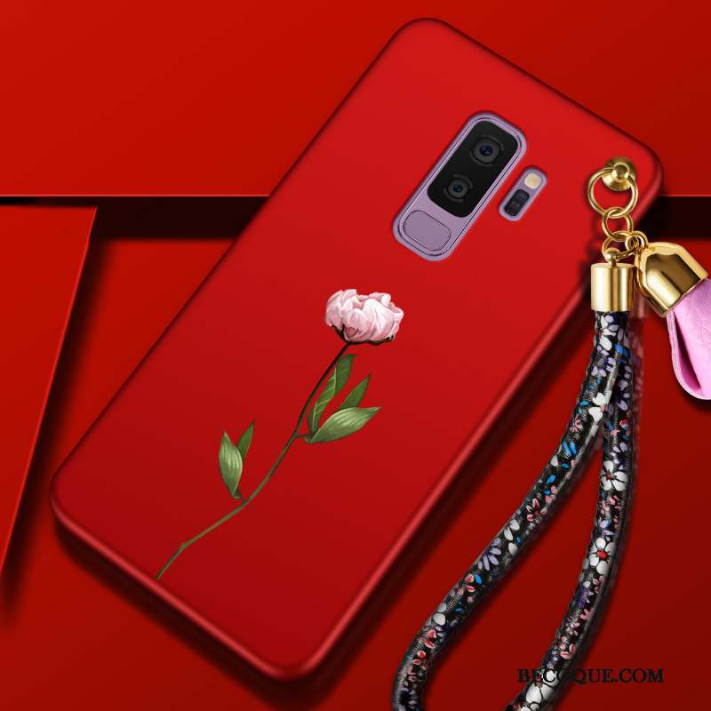 Samsung Galaxy S9+ Tendance Fleur Silicone Tout Compris Coque De Téléphone Incassable