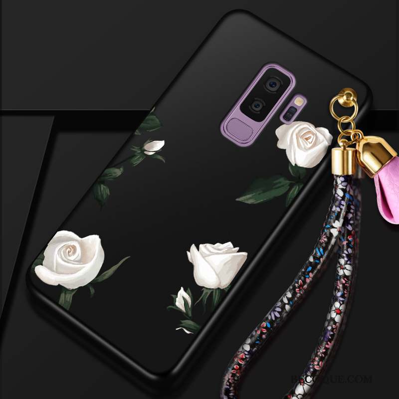 Samsung Galaxy S9+ Tendance Fleur Silicone Tout Compris Coque De Téléphone Incassable