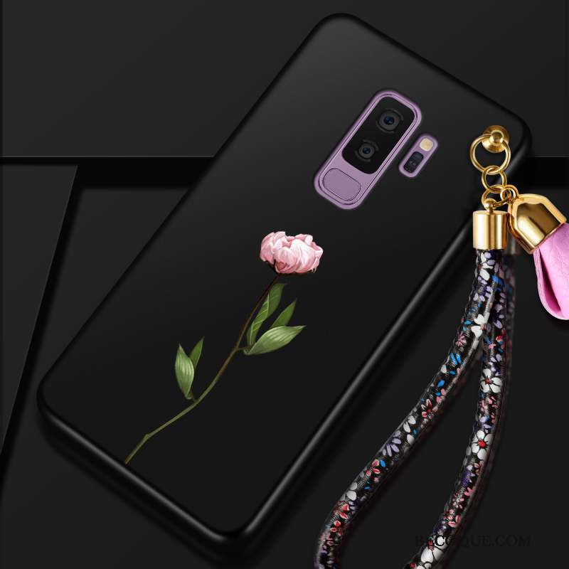 Samsung Galaxy S9+ Tendance Fleur Silicone Tout Compris Coque De Téléphone Incassable