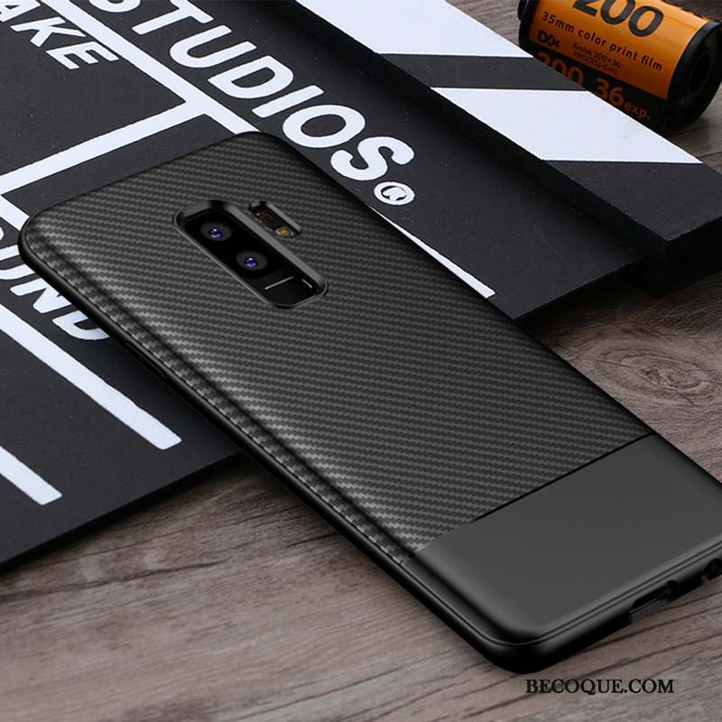 Samsung Galaxy S9+ Tendance Incassable Fluide Doux Coque De Téléphone Gris Étui