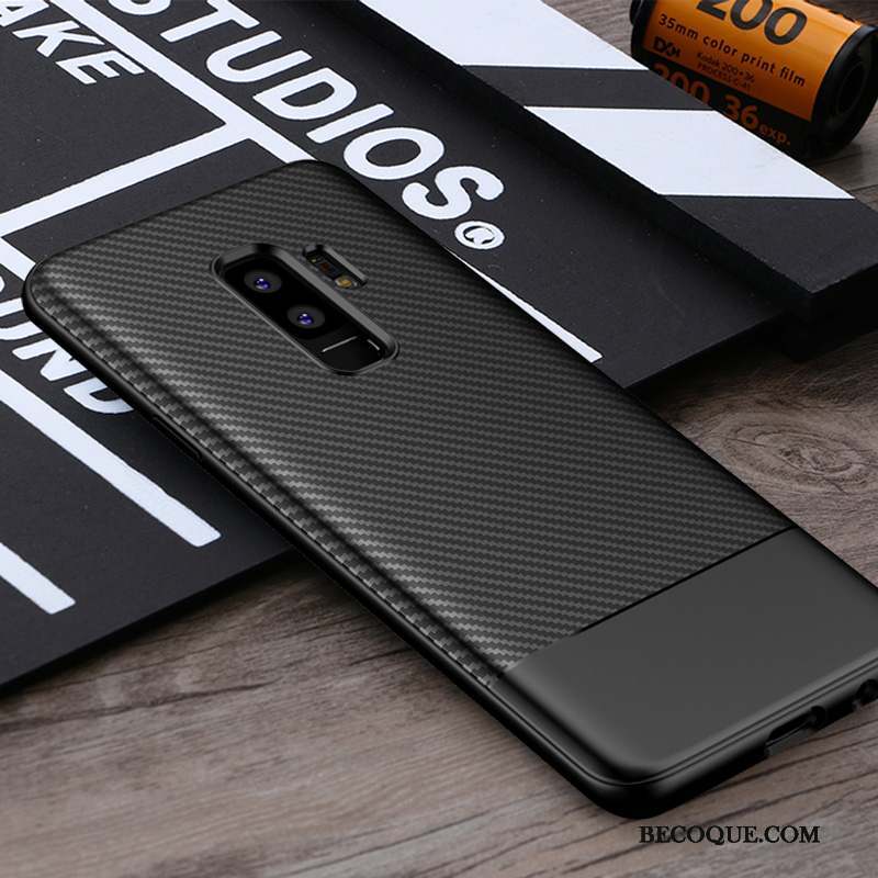 Samsung Galaxy S9+ Tendance Incassable Fluide Doux Coque De Téléphone Gris Étui