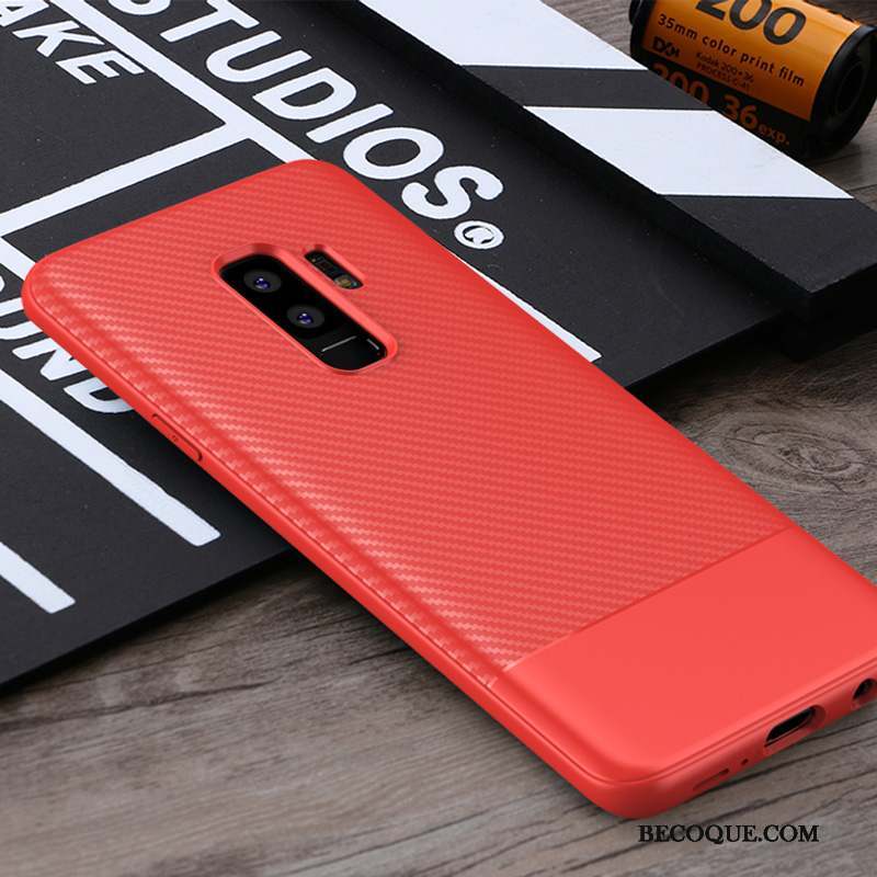 Samsung Galaxy S9+ Tendance Incassable Fluide Doux Coque De Téléphone Gris Étui