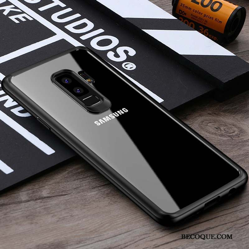 Samsung Galaxy S9+ Tout Compris Bleu Coque De Téléphone Tendance Étui Transparent