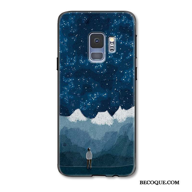 Samsung Galaxy S9+ Tout Compris Coque De Téléphone Silicone Gaufrage Peinture Jaune