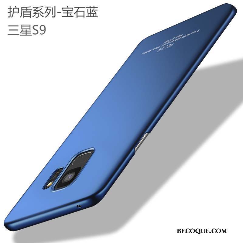 Samsung Galaxy S9 Tout Compris Cuir Bleu Incassable Coque De Téléphone Nouveau