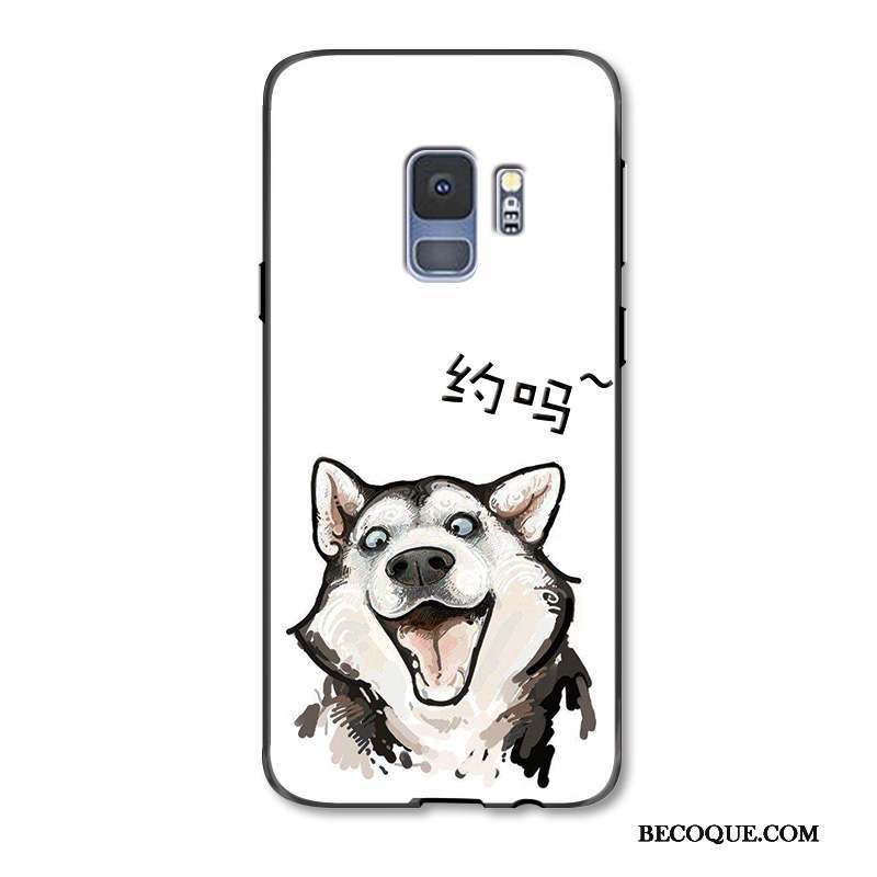 Samsung Galaxy S9+ Étui Coque De Téléphone Blanc Charmant Peinture Drôle