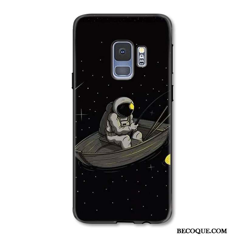 Samsung Galaxy S9 Étui Créatif Noir Coque De Téléphone Mois Personnalité