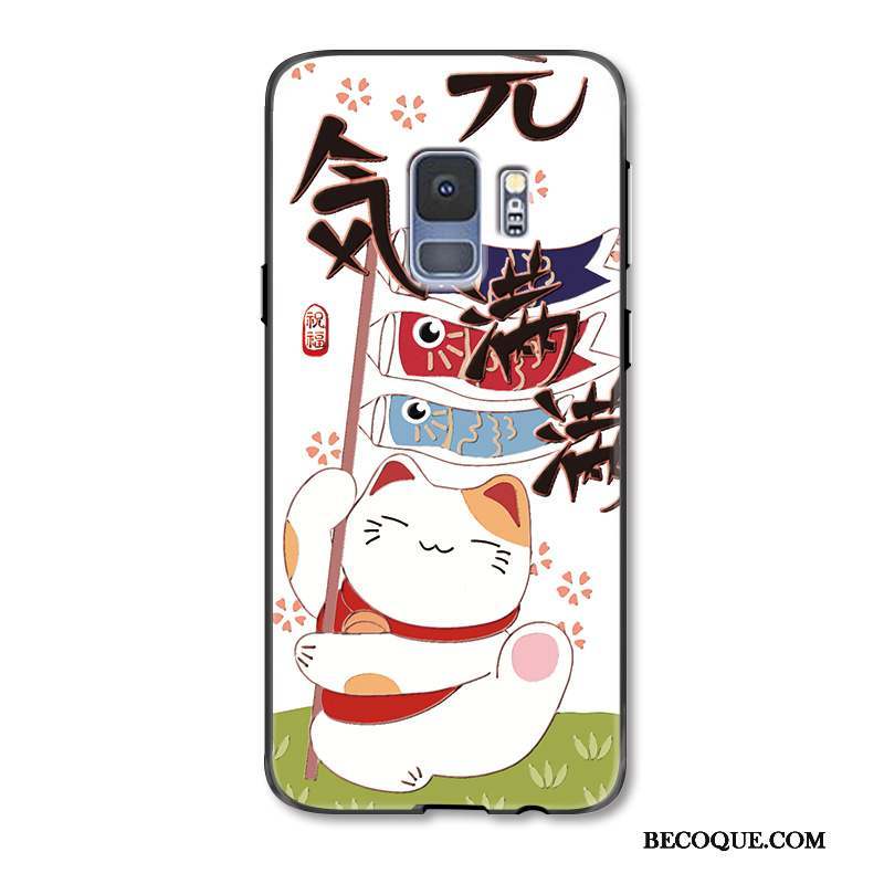 Samsung Galaxy S9 Étui De Fête Protection Chat Coque De Téléphone Dessin Animé