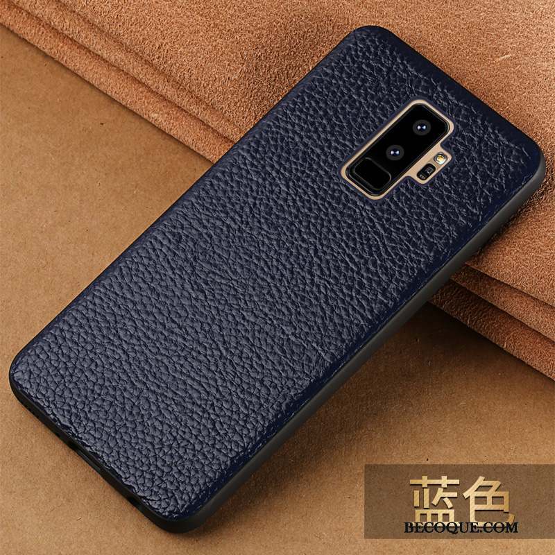 Samsung Galaxy S9+ Étui En Cuir Coque De Téléphone Très Mince Personnalité Protection Tout Compris