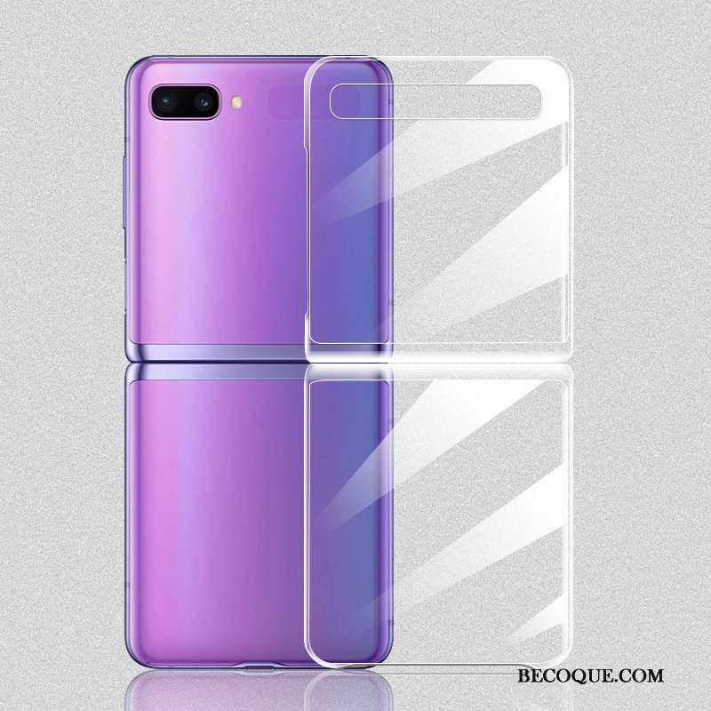 Samsung Z Flip Amoureux Mode Transparent Protection Fleur Coque De Téléphone