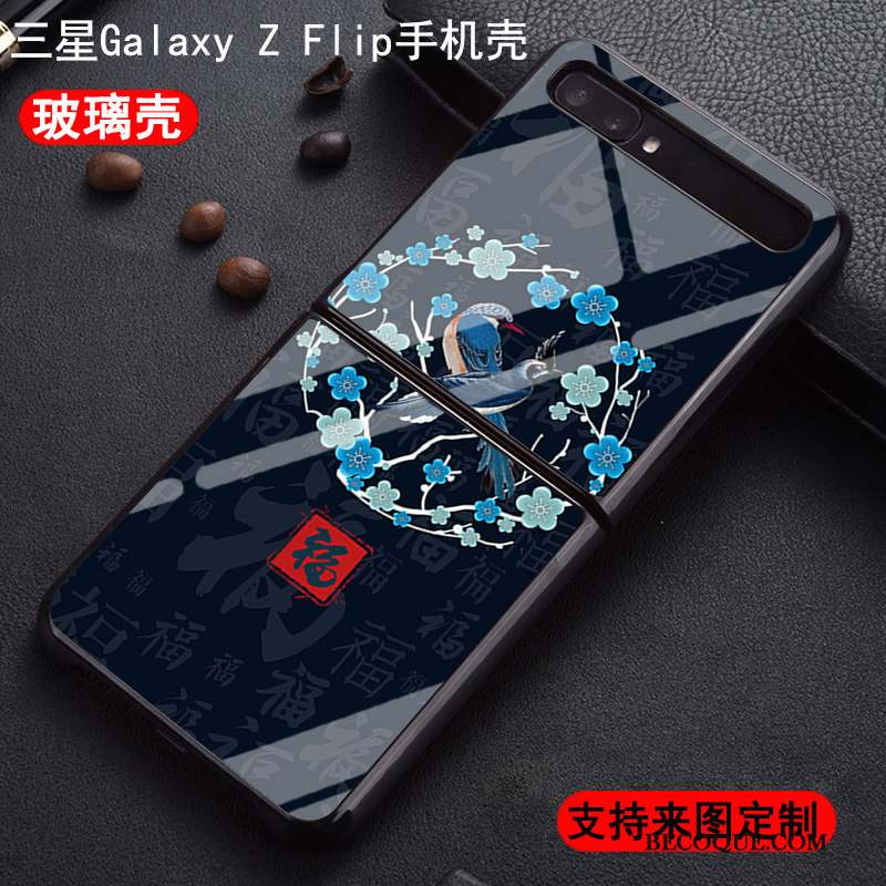 Samsung Z Flip Coque Personnalisé Style Chinois Tendance Personnalité Difficile Protection