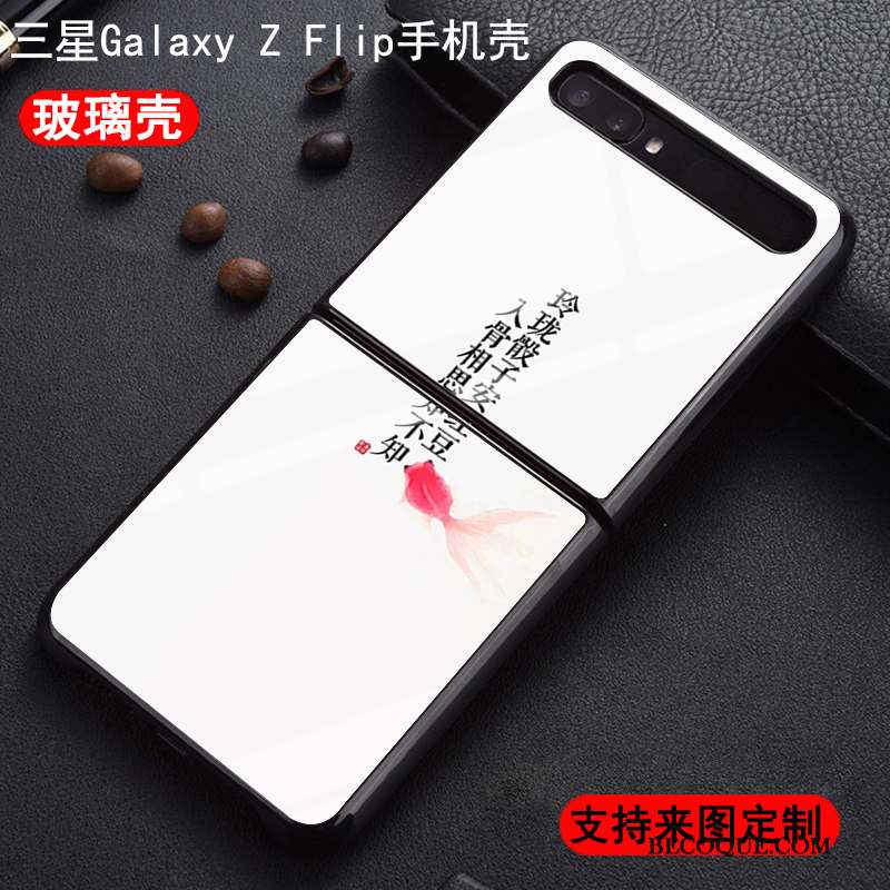 Samsung Z Flip Coque Personnalisé Style Chinois Tendance Personnalité Difficile Protection