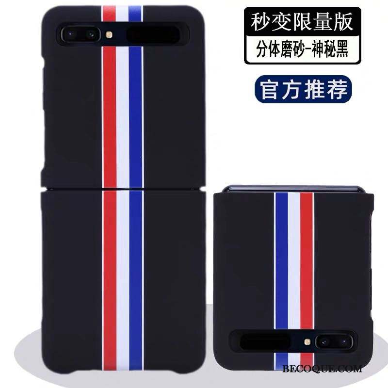 Samsung Z Flip Mince Délavé En Daim Étui Couvercle Arrière Coque Nouveau