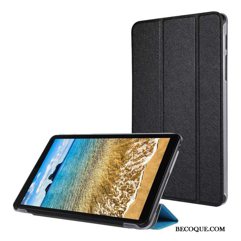 Smart Case Samsung Galaxy Tab A7 Lite Simili Cuir Texture Soie