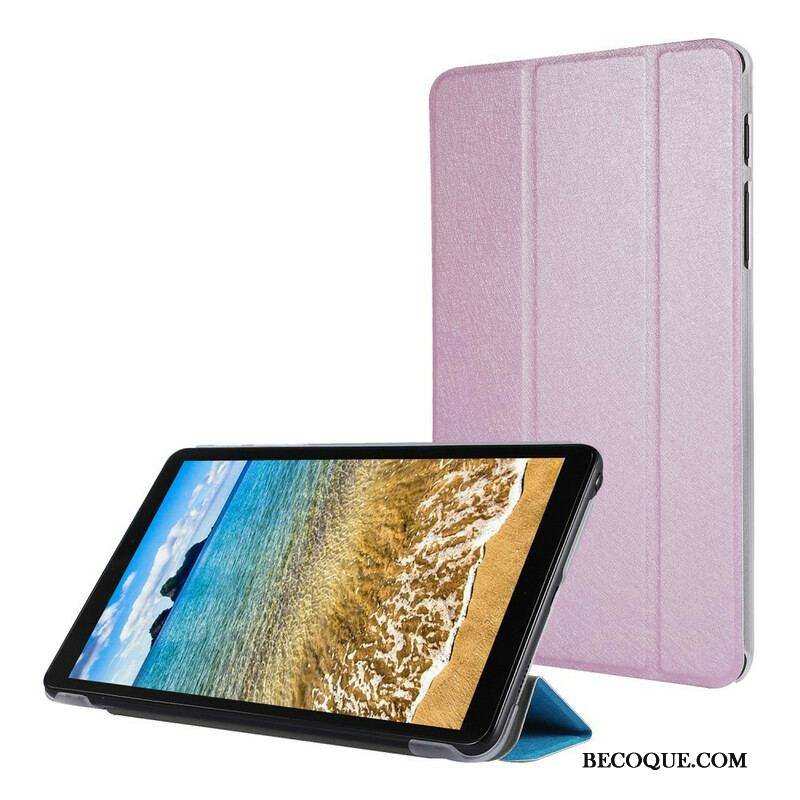Smart Case Samsung Galaxy Tab A7 Lite Simili Cuir Texture Soie