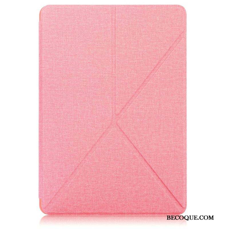 Smart Case Samsung Galaxy Tab S7 FE Texture Tissu Origami