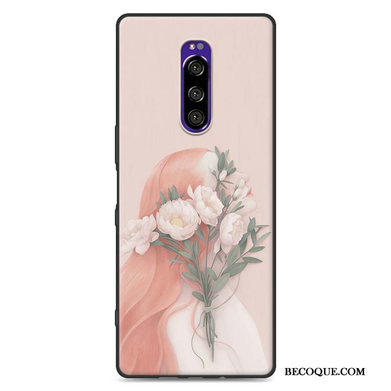 Sony Xperia 1 Coque Incassable Protection Téléphone Portable Personnalité Silicone Charmant