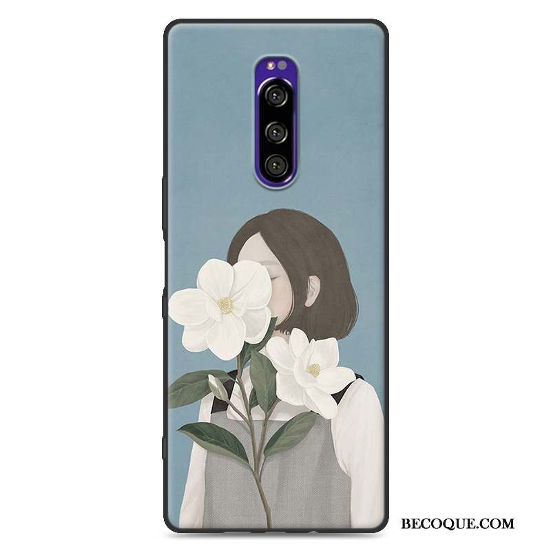 Sony Xperia 1 Coque Incassable Protection Téléphone Portable Personnalité Silicone Charmant