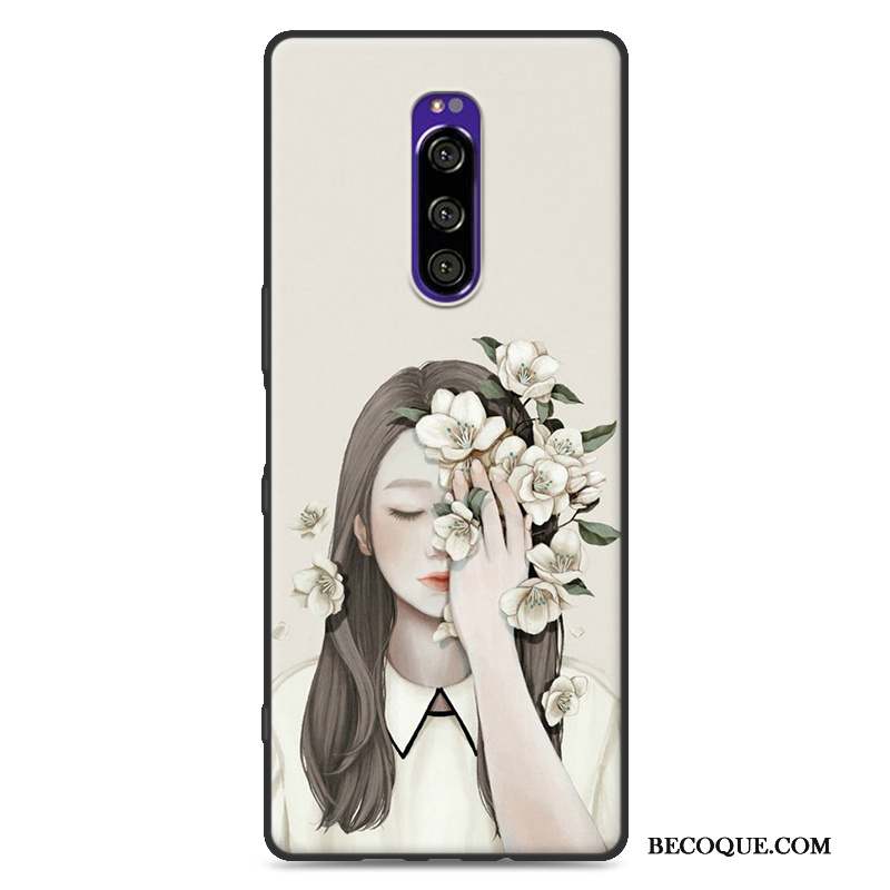 Sony Xperia 1 Coque Incassable Protection Téléphone Portable Personnalité Silicone Charmant