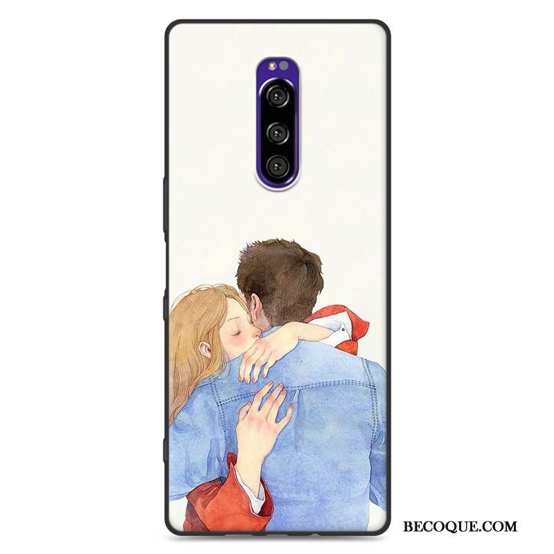 Sony Xperia 1 Coque Incassable Protection Téléphone Portable Personnalité Silicone Charmant