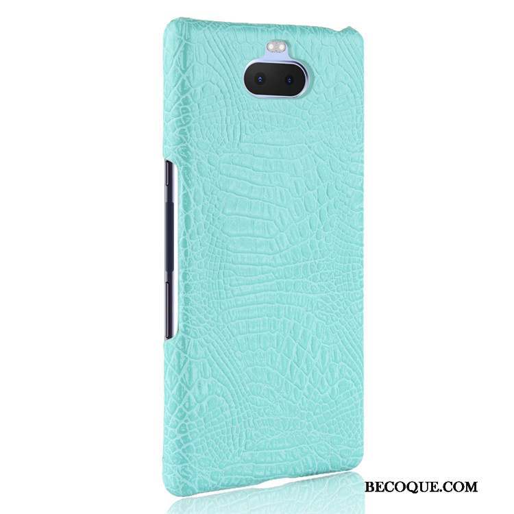 Sony Xperia 10 Coque De Téléphone Qualité Protection Étui Cuir Crocodile Modèle