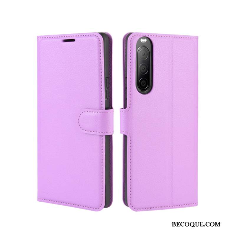 Sony Xperia 10 Ii Coque Carte Protection Étui Téléphone Portable Incassable Rouge